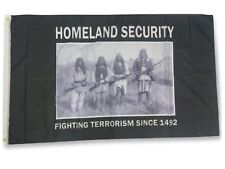 Homeland Security-Fighting Terrorism Since 1492 Flag: 5ft x 3ft (150 x 90)  picture