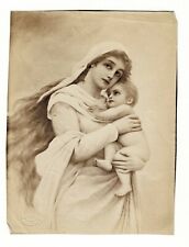 Bodenhausen Madonna & Child Albumen Photo Embossed by Franz Hanfstaengl 1895 picture