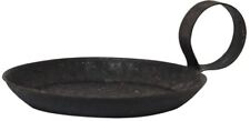NEW - Primitive Metal Black Candle Pan Tray - 2.5