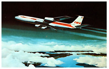 Giant TWA Superjets Airline Issued Postcard picture