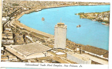 ITM Building Rivergate Aerial View Postcard 1960 New Orleans La picture