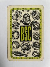 BSC Australia Supplier Advertising Retro Art Deco Vintage Rare Playing Swap Card picture