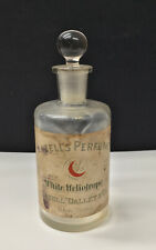 Vintage Lazell's Perfumes WHITE HELIOTROPE Perfume Bottle, 6 1/2