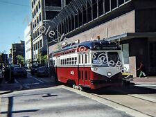 1995 SEPTA PCC 2799 Trolley Germantown Philadelphia Streets Kodachrome Slide picture