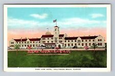 Hollywood Beach FL-Florida, Park View Hotel, Advertising Vintage Postcard picture