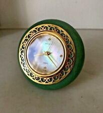 Rare FABERGE Elagin Palace Clock Aventurine Mother Of Pearl Pearl Gold Gree picture
