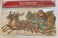 Both B. Shackman Santa And Sleigh Die-Cut Ornament  picture