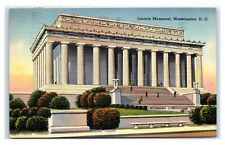 Postcard Lincoln Memorial, Washington DC linen 1939 J51 picture