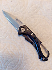 Black Keychain Pocket Knife Folding /Locking  Stainless Steel Sharp Outdoor picture