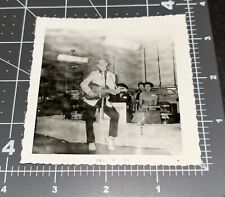 Rockabilly Man w/ GUITAR Dancing Country Elvis Music Vintage Snapshot PHOTO picture