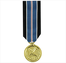GENUINE U.S. MINIATURE MEDAL- 24K GOLD PLATED: MEDAL FOR HUMANE ACTION (BERLIN A picture