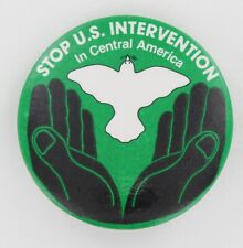 Stop US Wars In Central America 1980 Radical Pacifist Peace WRL White Dove P1045 picture