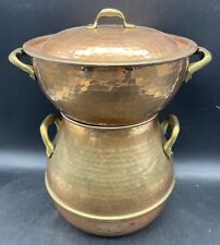 COPPER BACHMARA COUSCOUSSIER HAND HAMMERED TUNISIA WILLIAMS-SONOMA LARGE picture