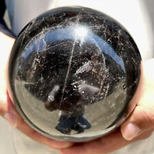 3160g Natural Smoky Quartz Sphere Black Crystal Ball Reiki Energy Healing picture