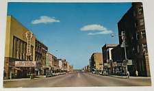 1963 Albert Lea MN Postcard Broadway Hotel Albert Movie Theater Standard Oil picture