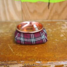 Vintage Red Plaid Beanbag Ashtray picture