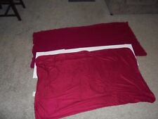 LOT OF 2 VINTAGE AIRLINE BLANKETS IN MAROON COLOR, AMERICAN,UNKOWN,BOX SET CLASS picture