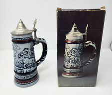 1976 Vintage Avon Alaskan Wildlife Collectible Lidded Beer Stein Made In Brazil picture