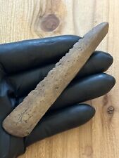 Tomachee Artifacts 👣 ESKIMO INUITS LARGE SERRATED SPEAR POINT BERING SEA AK 🔥 picture