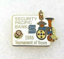 1986 Tournament of Roses Security Pacific Bank California Train Float Lapel Pin picture
