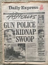 Daily Express Newspaper 19th August 1989 Victor Cracknell kidnap GREAT PRESENT picture