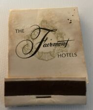 1960’s The Fairmount Hotels Matchbook Unstruck Full picture