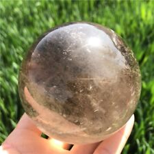 920g Natural Smoky Quartz Sphere Energy Crystal Ball Reiki Healing Gem Decor  picture
