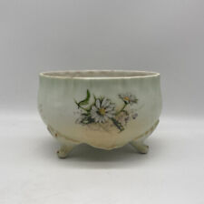 Antique Limoges 3 Footed Porcelain Planter Daisy Pattern picture