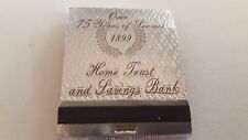 Matchbook Home Trust & Savings Bank. 75 Years. Osage Iowa Silver Foil FULL  M12 picture