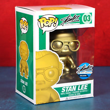 Funko Pop Vinyl Stan Lee 03 Gold Superhero Stan Lee Exclusive W/ Hard Protector picture