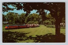 Chicago IL- Illinois, Miniature Train, Riverview Amusement Park Vintage Postcard picture