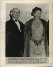 1952 Press Photo Actress Vera Ralston and fiance Herbert Yates in Burbank, CA. picture