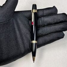 Luxury Bohemia Resin Series Bright Black-Gold Clip 0.7mm Ballpoint Pen No Box picture