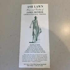 Ash Lawn James Monroe Governor VA US Senator President Brochure Charlottesville picture
