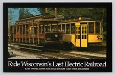 East Troy Electric Railroad Museum Wisconsin Chrome Postcard 823 picture