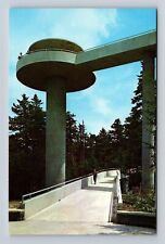 Smoky Mountain Natl Park, Clingman's Dome Tower, Series #GS-194 Vintage Postcard picture