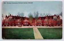 1907 Glockner Sanitarium Insane Asylum Exterior Vtg Colorado Springs CO Postcard picture