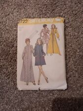 Vintage 1971 SIMPLICITY Robe House Coat Pattern #9722 Medium 12-14 Miss picture