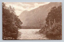 UDB B&W Postcard Profile Lake and Eagle Cliff Franconia Notch NH picture