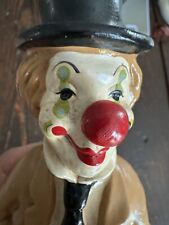 Vintage 1979 Andreoli Clown Figurine 10” Tall Sinister Looking-It Will Scare You picture