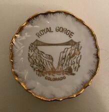 Vintage Royal Gorge, Colorado Plate Gold Rim picture