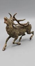 Rare Cold Painted Austrian Vienna Bronze Running Stag Deer Geschutzt picture