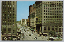 Postcard Youngstown Ohio Public Square Looking West On Federal Street picture