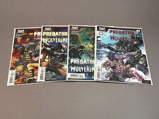 Lot of 4 Marvel Comics Predator vs Wolverine # 1, 2, 3, 4 graded 9.0 or higher picture