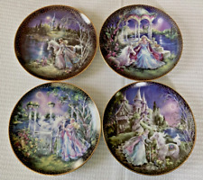 First 4 Vintage Unicorn-themed Collector Plates from 
