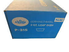 Vintage Corning Ware, P-315,  blue Cornflower, 2 Qt. Loaf Pan, New in Box picture