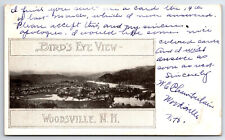 Postcard NH, BIRD'S EYE VIEW OF WOODSVILLE, New Hampshire, c1906 Posted    NH1 picture
