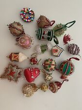 Vintage 29 - Sequin Beaded Pin Handmade Christmas Ornaments picture