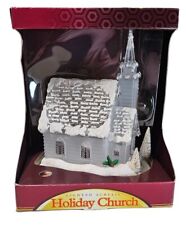 NEW LIGHTED ACRYLIC CHURCH HOUSE BUILDING CHRISTMAS VILLAGE 937167-MMIV RITE AID picture