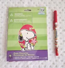 Peanuts Snoopy Foam Character Kit, 2010, Colorbok & Peanuts Snoopy Pen, Vintage  picture